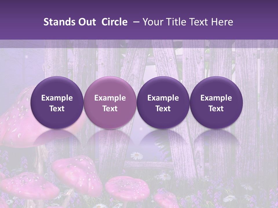 Ilustracja Muchomor Grzyb PowerPoint Template