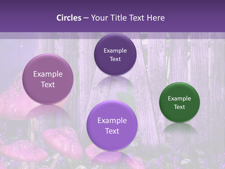 Ilustracja Muchomor Grzyb PowerPoint Template