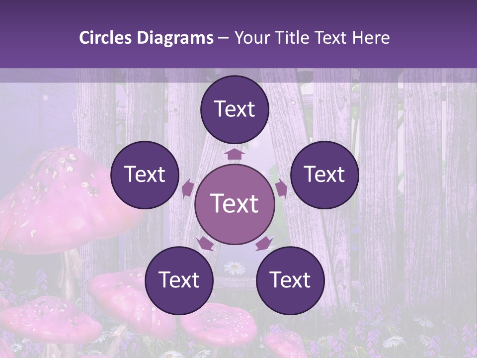 Ilustracja Muchomor Grzyb PowerPoint Template