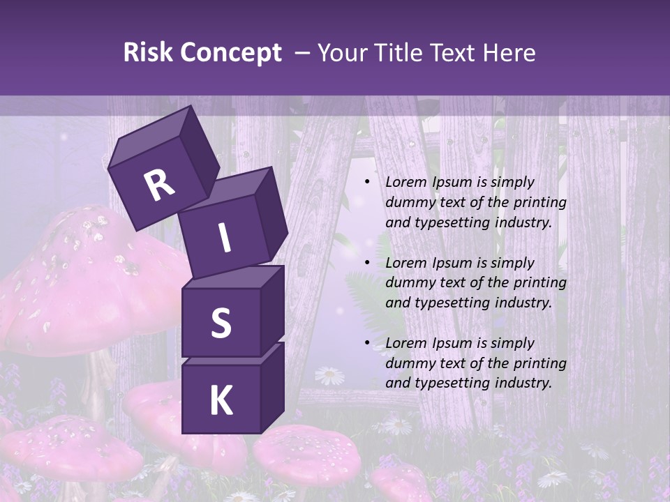 Ilustracja Muchomor Grzyb PowerPoint Template