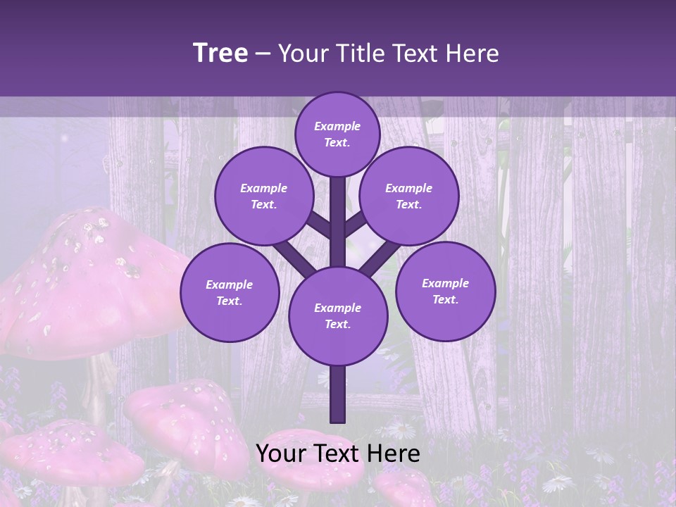 Ilustracja Muchomor Grzyb PowerPoint Template