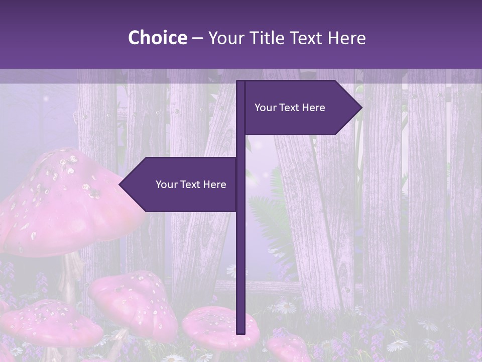 Ilustracja Muchomor Grzyb PowerPoint Template