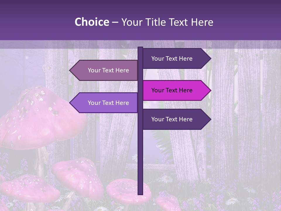 Ilustracja Muchomor Grzyb PowerPoint Template