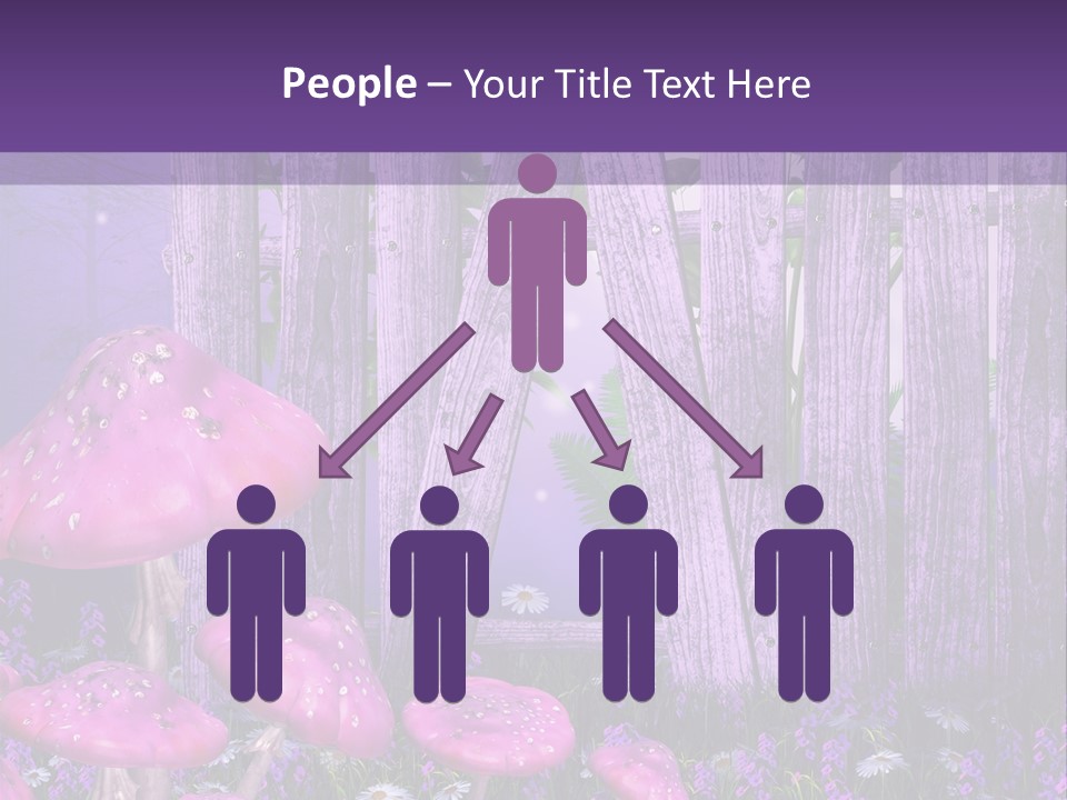 Ilustracja Muchomor Grzyb PowerPoint Template