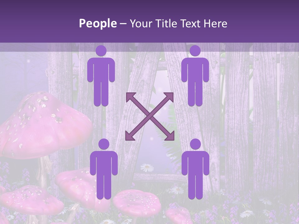 Ilustracja Muchomor Grzyb PowerPoint Template