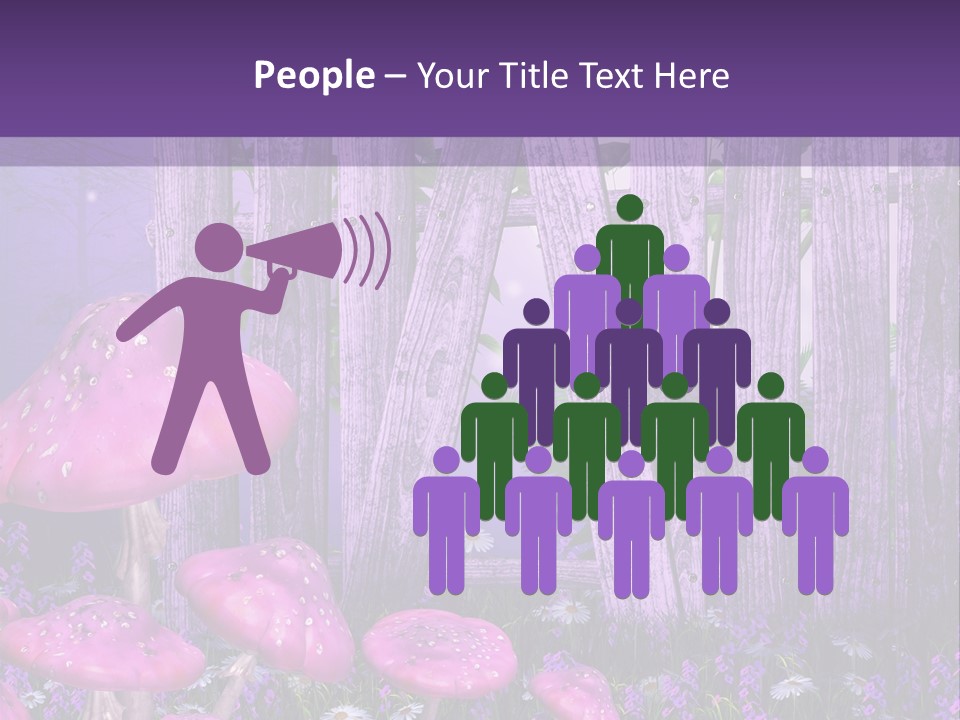 Ilustracja Muchomor Grzyb PowerPoint Template