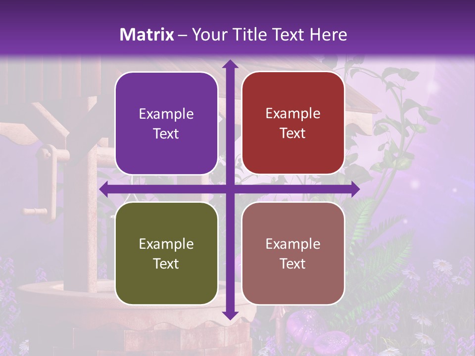 Fantasy Kolorowy Drewniany PowerPoint Template