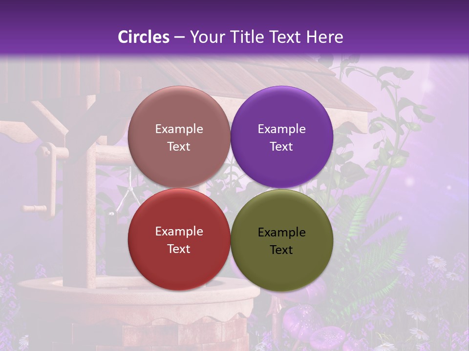 Fantasy Kolorowy Drewniany PowerPoint Template