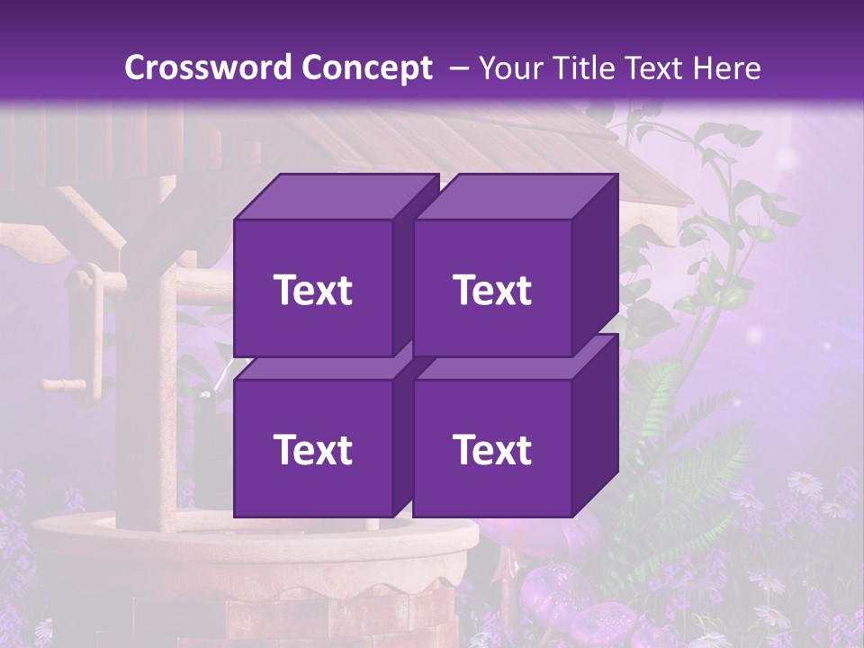 Fantasy Kolorowy Drewniany PowerPoint Template