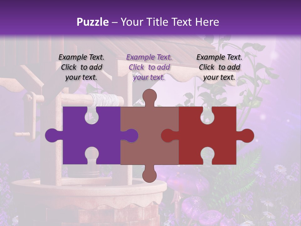 Fantasy Kolorowy Drewniany PowerPoint Template