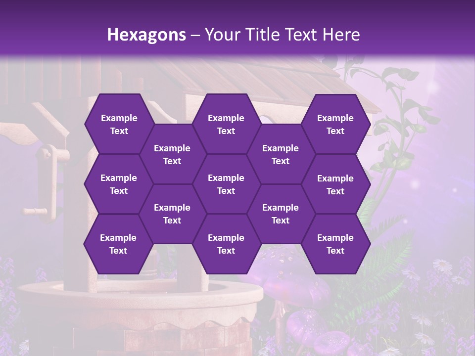 Fantasy Kolorowy Drewniany PowerPoint Template