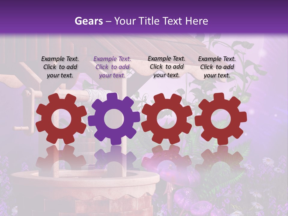 Fantasy Kolorowy Drewniany PowerPoint Template