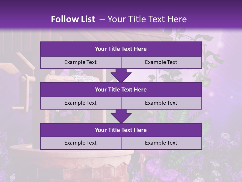 Fantasy Kolorowy Drewniany PowerPoint Template