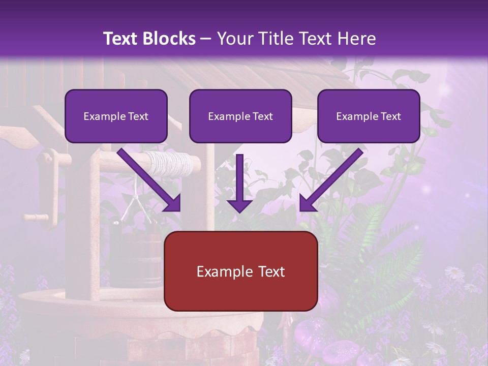 Fantasy Kolorowy Drewniany PowerPoint Template