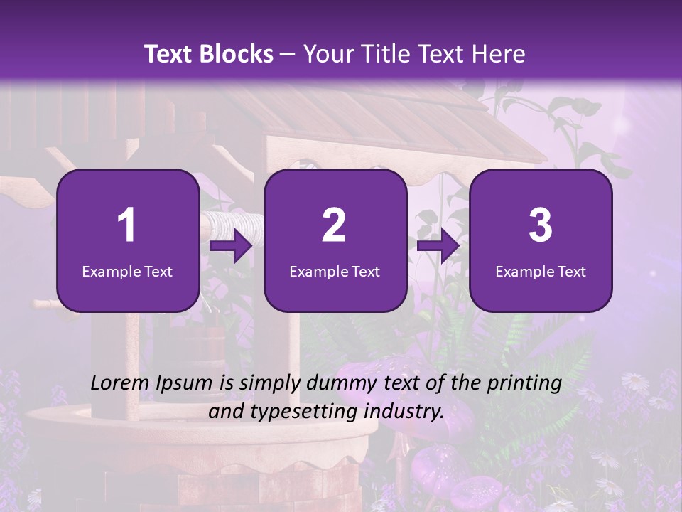 Fantasy Kolorowy Drewniany PowerPoint Template