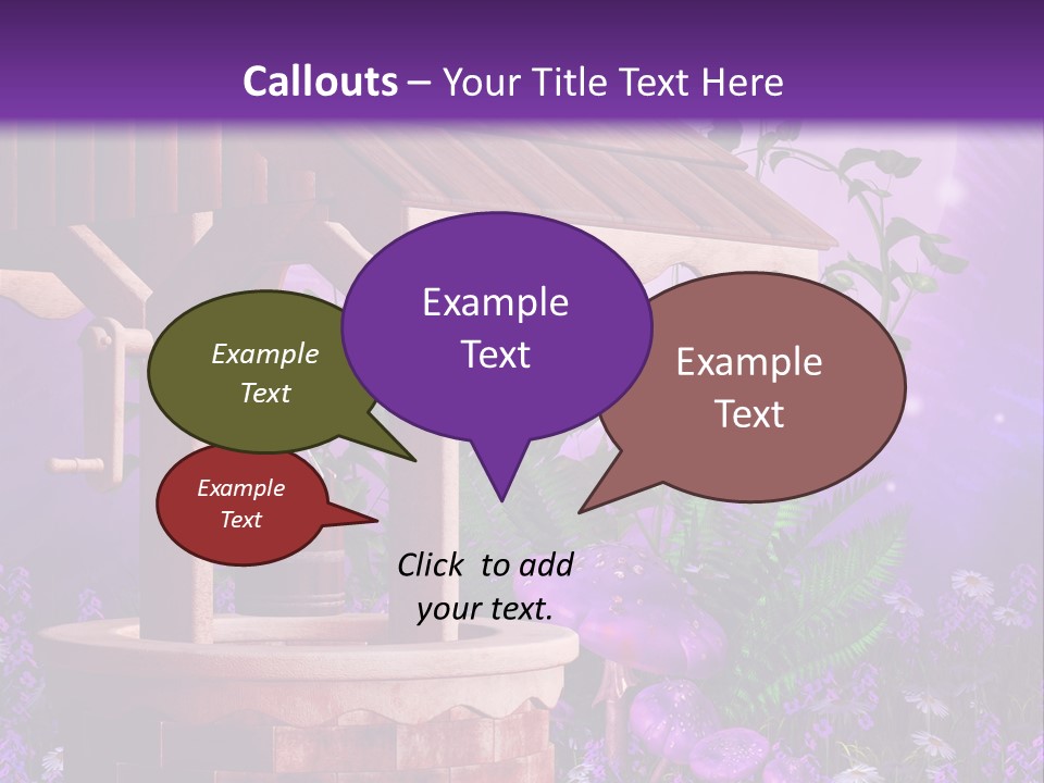 Fantasy Kolorowy Drewniany PowerPoint Template