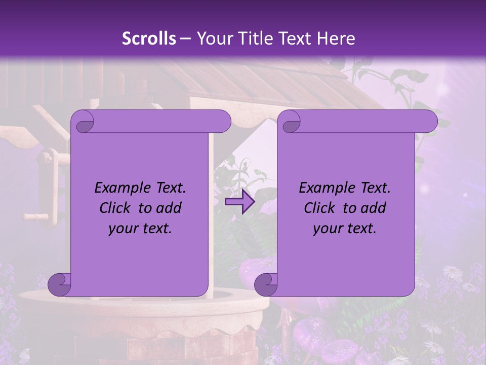 Fantasy Kolorowy Drewniany PowerPoint Template