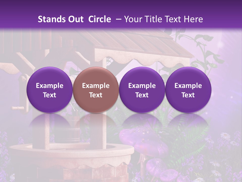 Fantasy Kolorowy Drewniany PowerPoint Template