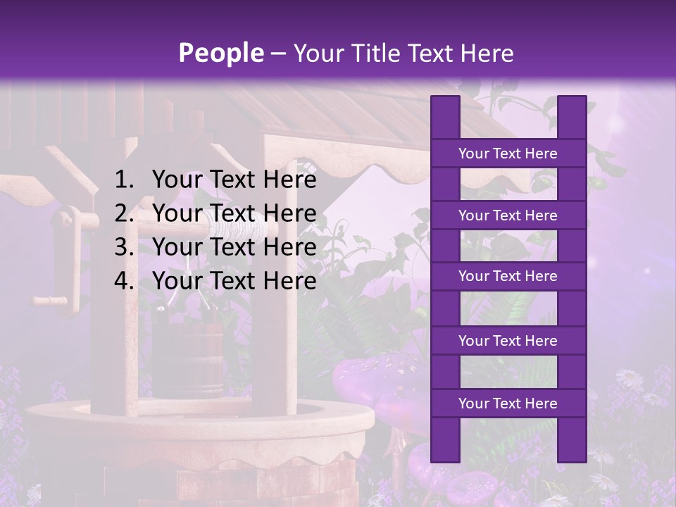 Fantasy Kolorowy Drewniany PowerPoint Template