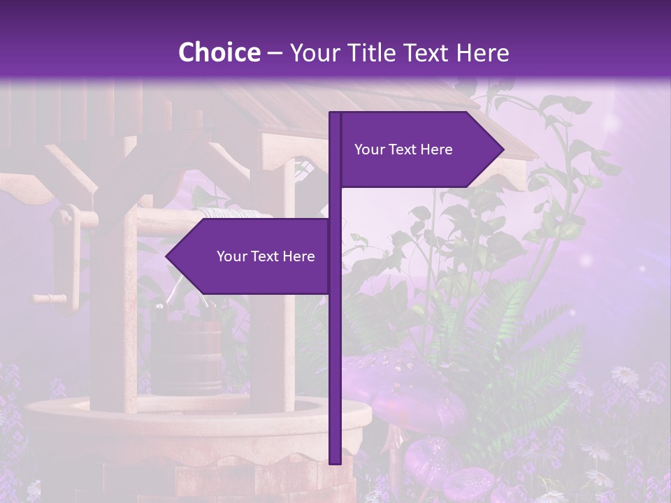Fantasy Kolorowy Drewniany PowerPoint Template