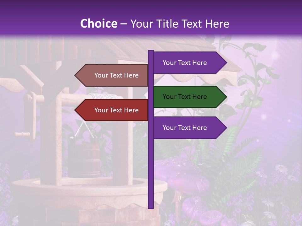 Fantasy Kolorowy Drewniany PowerPoint Template