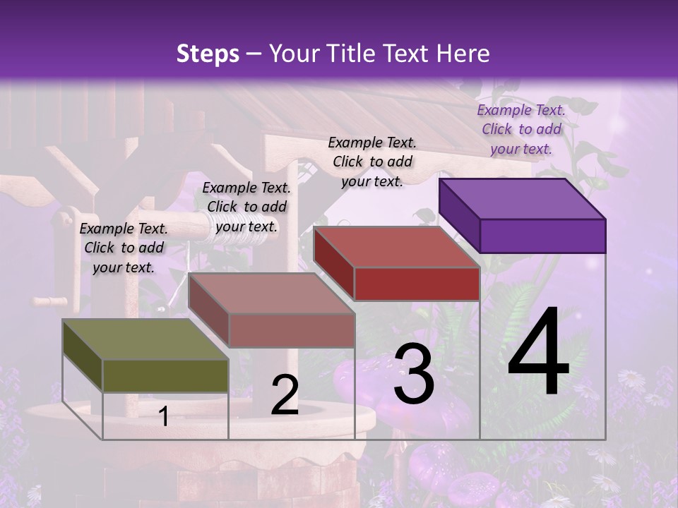 Fantasy Kolorowy Drewniany PowerPoint Template