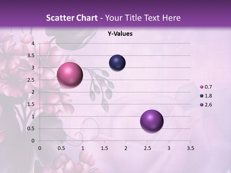 Ilustracja Kwiat Geranium PowerPoint Template