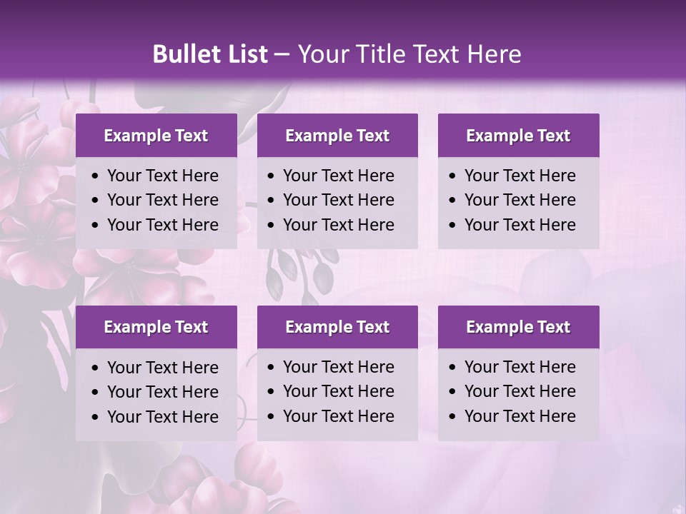 Ilustracja Kwiat Geranium PowerPoint Template