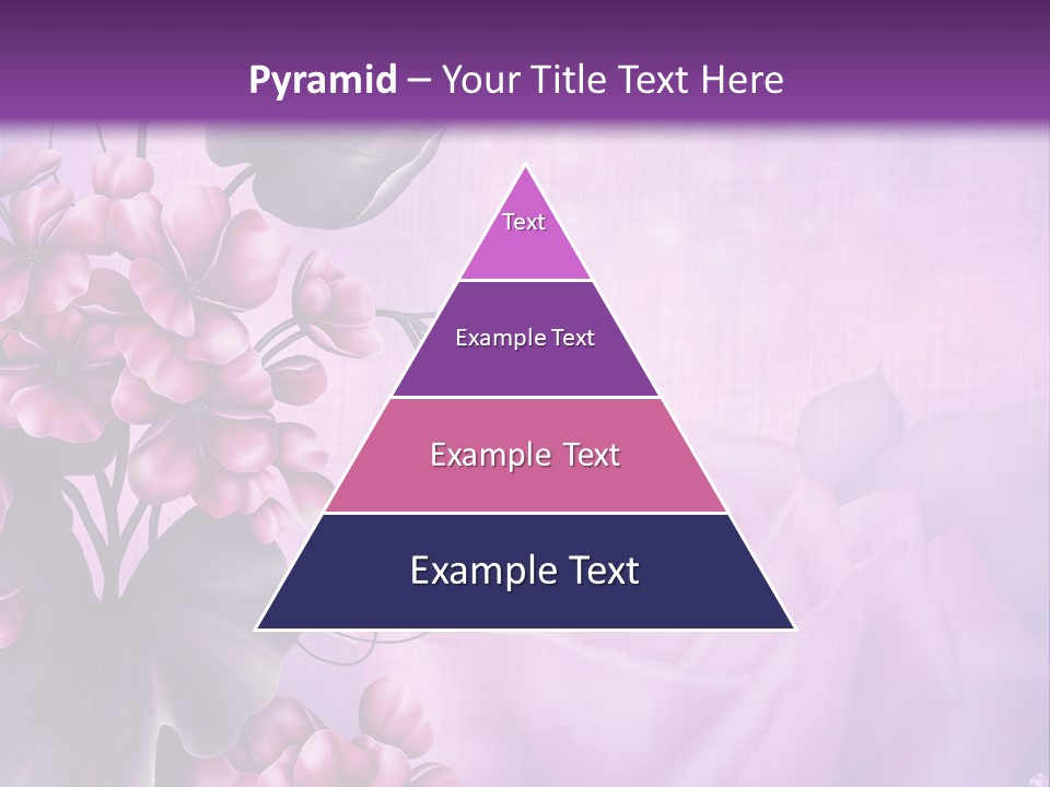 Ilustracja Kwiat Geranium PowerPoint Template