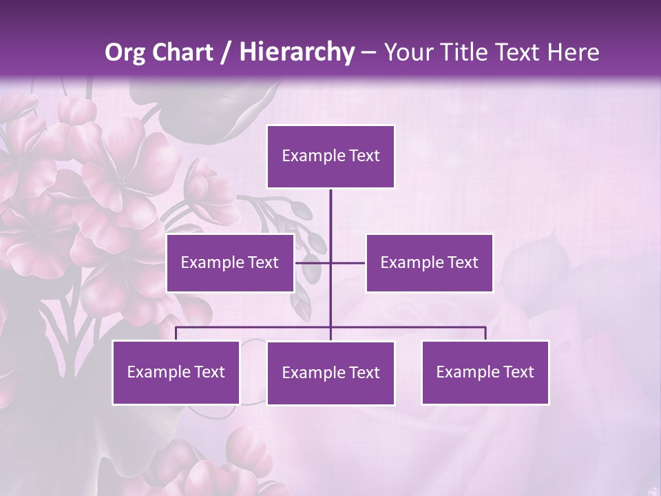 Ilustracja Kwiat Geranium PowerPoint Template