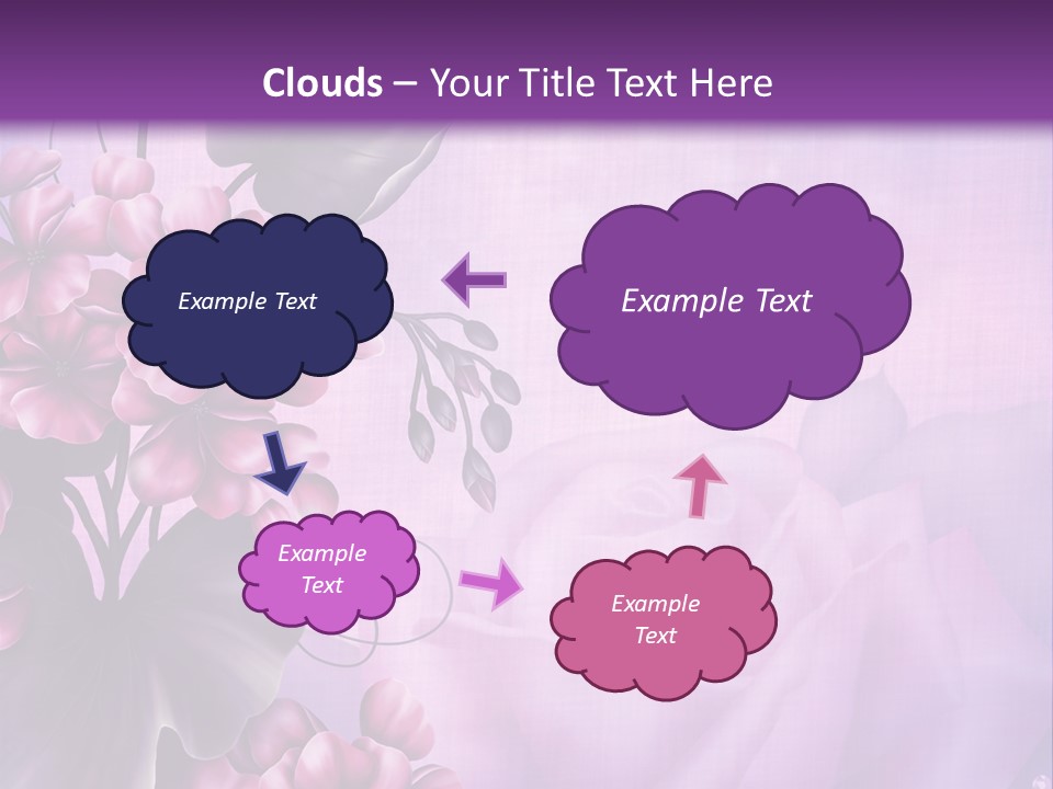 Ilustracja Kwiat Geranium PowerPoint Template