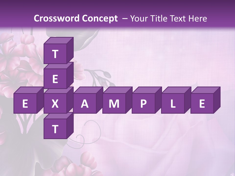 Ilustracja Kwiat Geranium PowerPoint Template