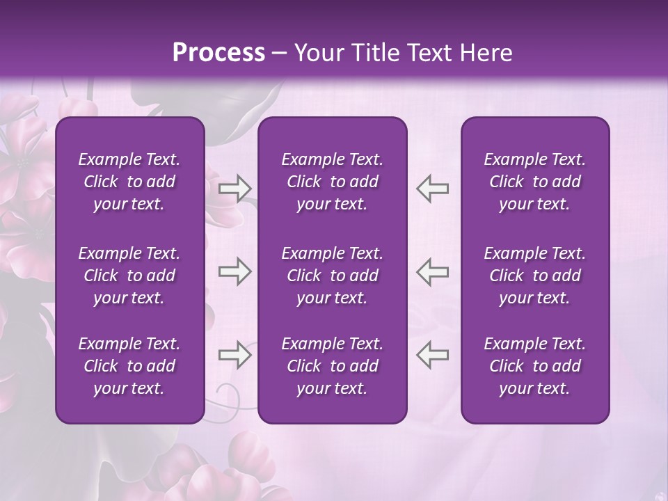 Ilustracja Kwiat Geranium PowerPoint Template
