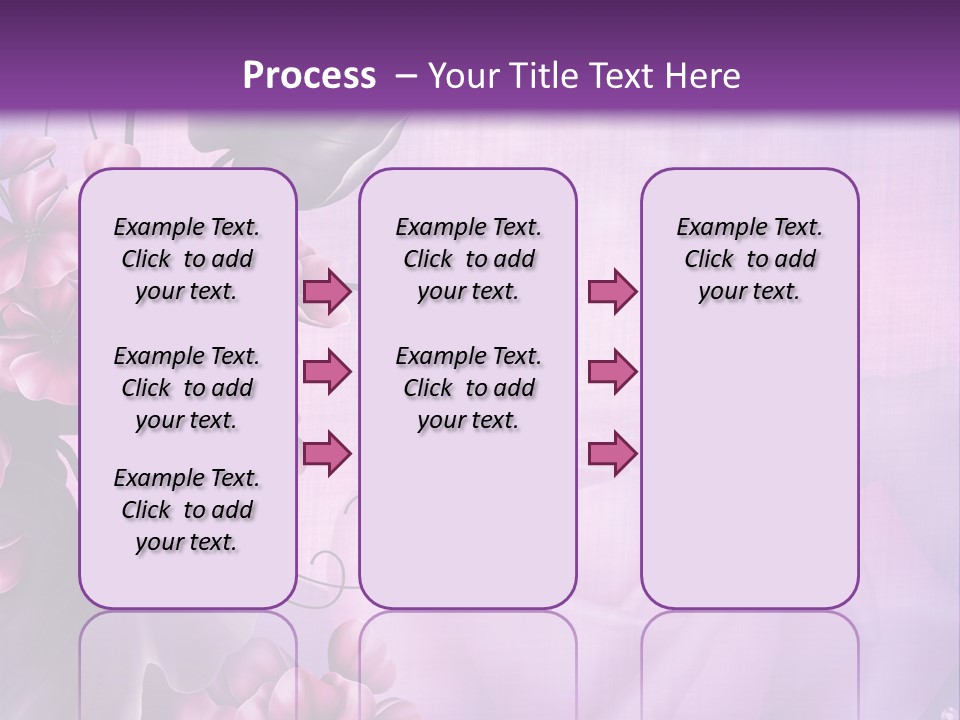 Ilustracja Kwiat Geranium PowerPoint Template