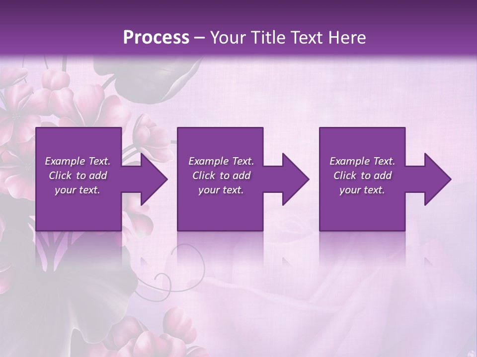 Ilustracja Kwiat Geranium PowerPoint Template