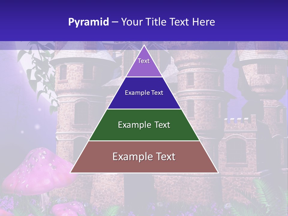 Muchomor Ilustracja Zamek PowerPoint Template