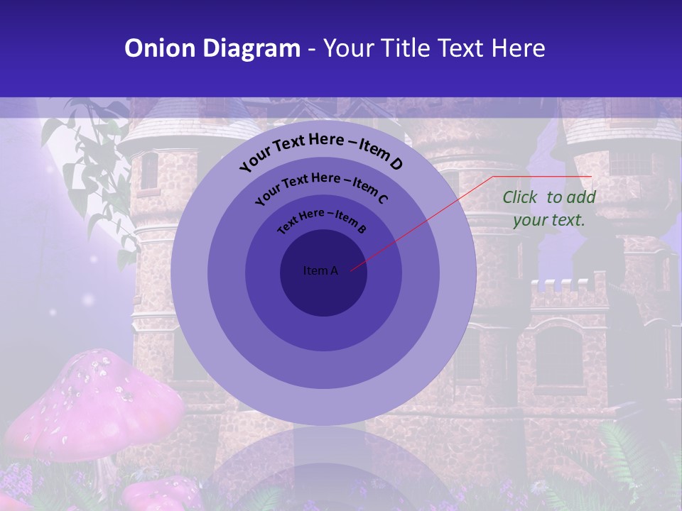 Muchomor Ilustracja Zamek PowerPoint Template