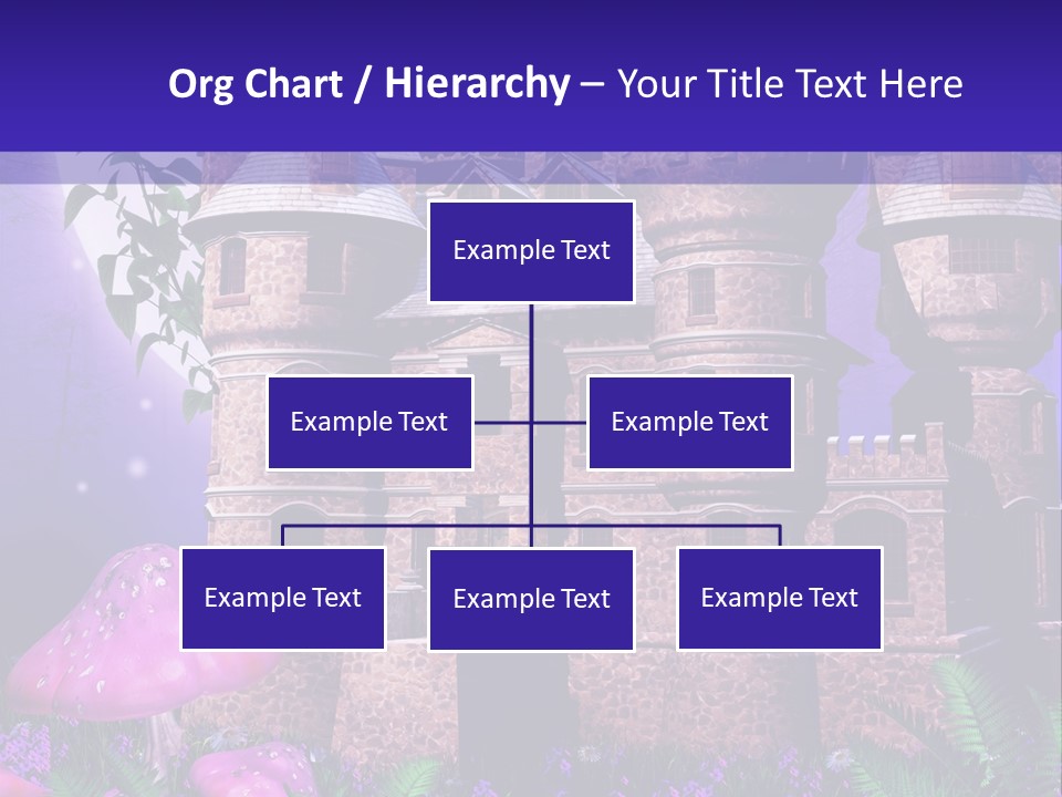 Muchomor Ilustracja Zamek PowerPoint Template