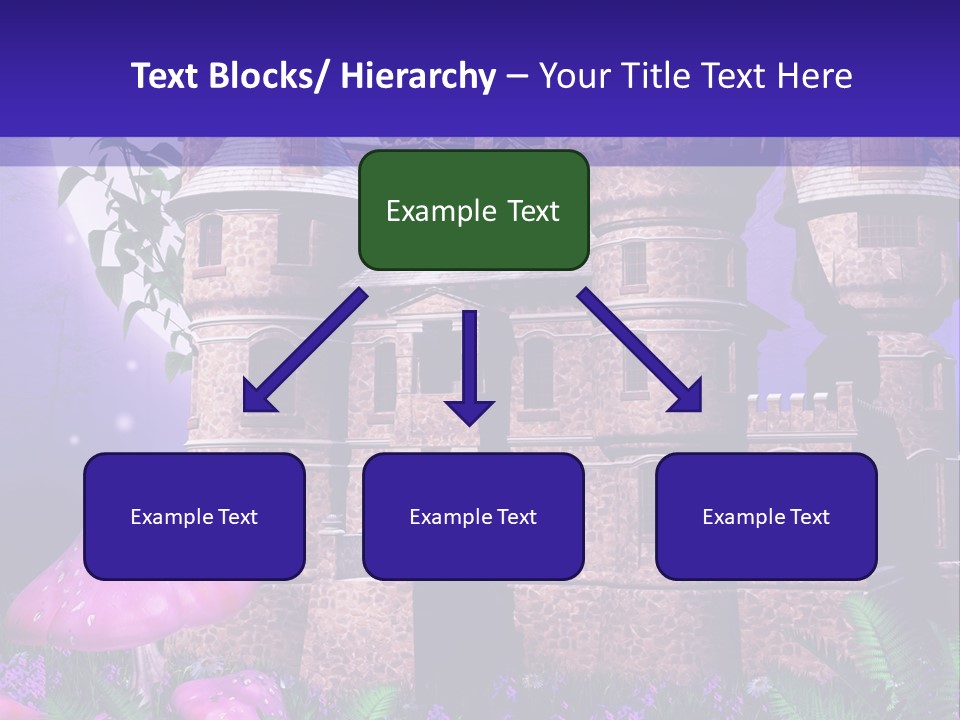 Muchomor Ilustracja Zamek PowerPoint Template