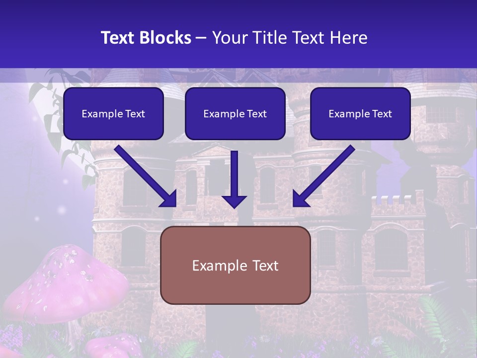 Muchomor Ilustracja Zamek PowerPoint Template