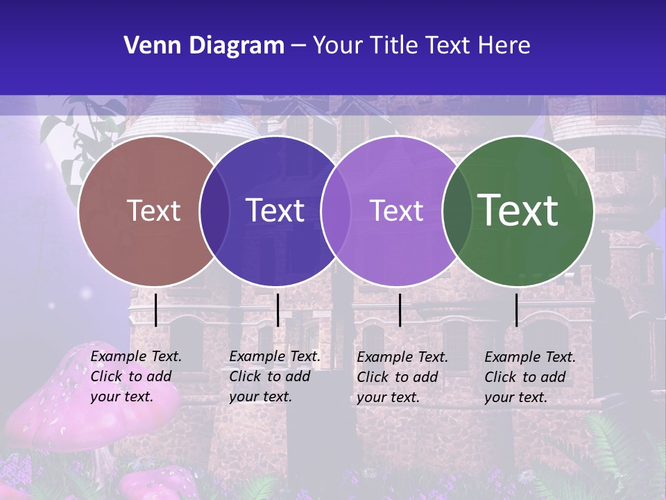 Muchomor Ilustracja Zamek PowerPoint Template