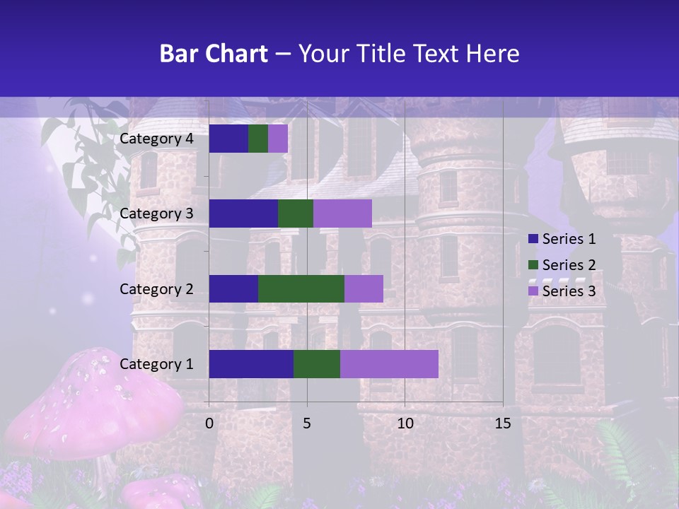 Muchomor Ilustracja Zamek PowerPoint Template