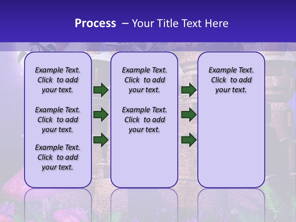 Muchomor Ilustracja Zamek PowerPoint Template