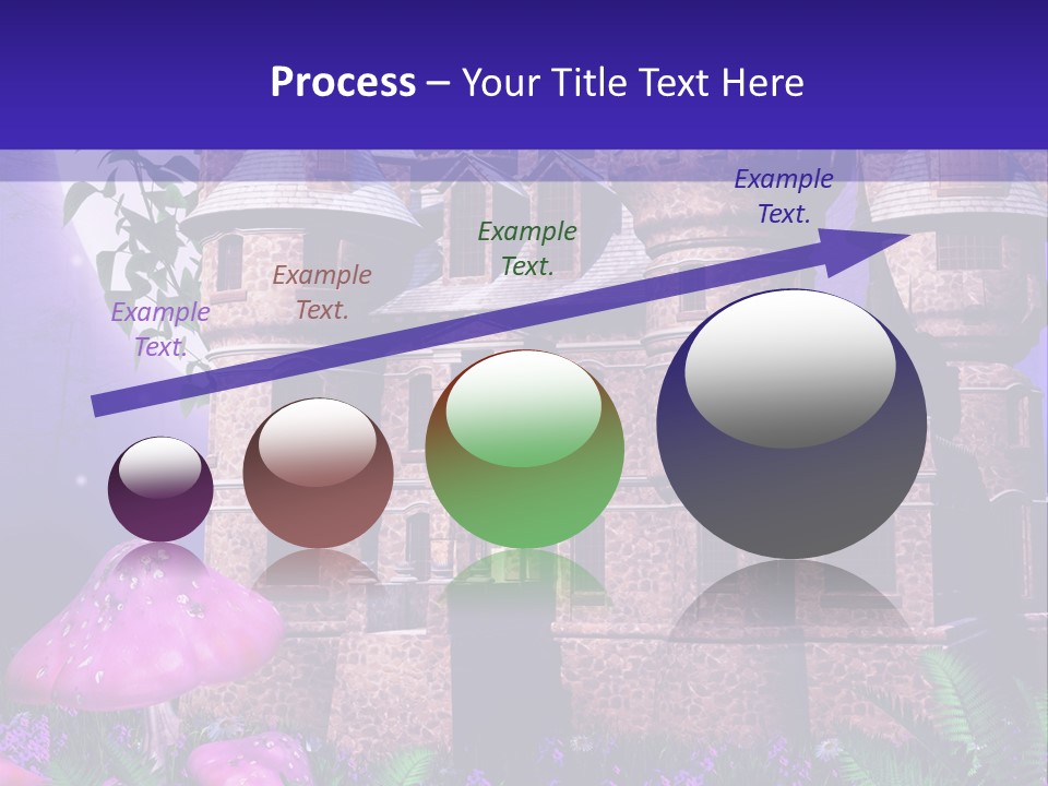 Muchomor Ilustracja Zamek PowerPoint Template