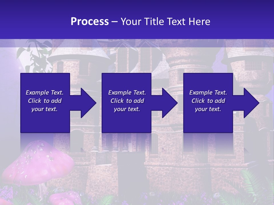 Muchomor Ilustracja Zamek PowerPoint Template
