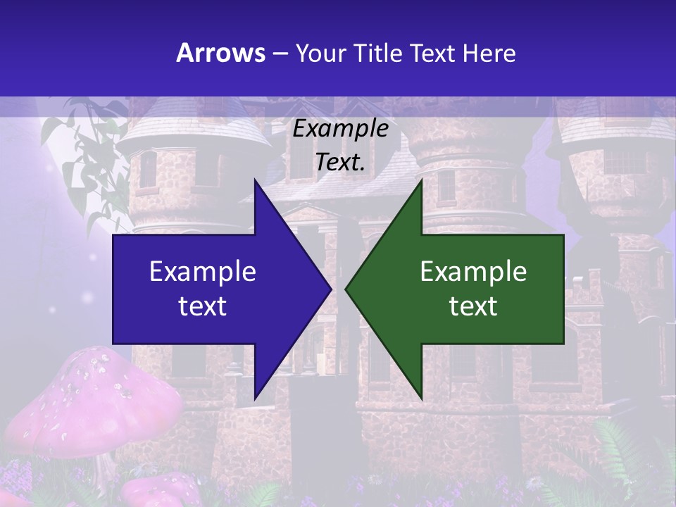Muchomor Ilustracja Zamek PowerPoint Template