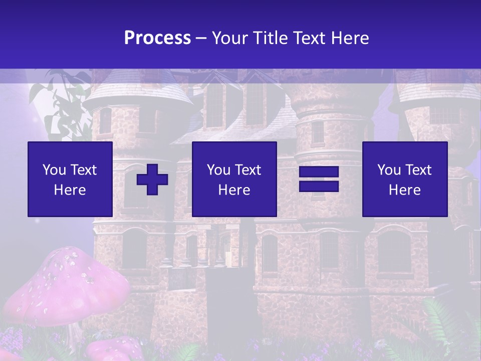Muchomor Ilustracja Zamek PowerPoint Template