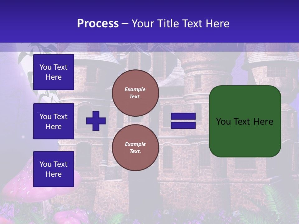 Muchomor Ilustracja Zamek PowerPoint Template
