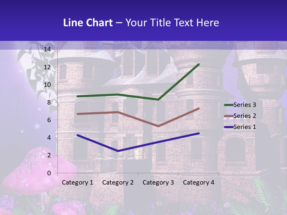 Muchomor Ilustracja Zamek PowerPoint Template