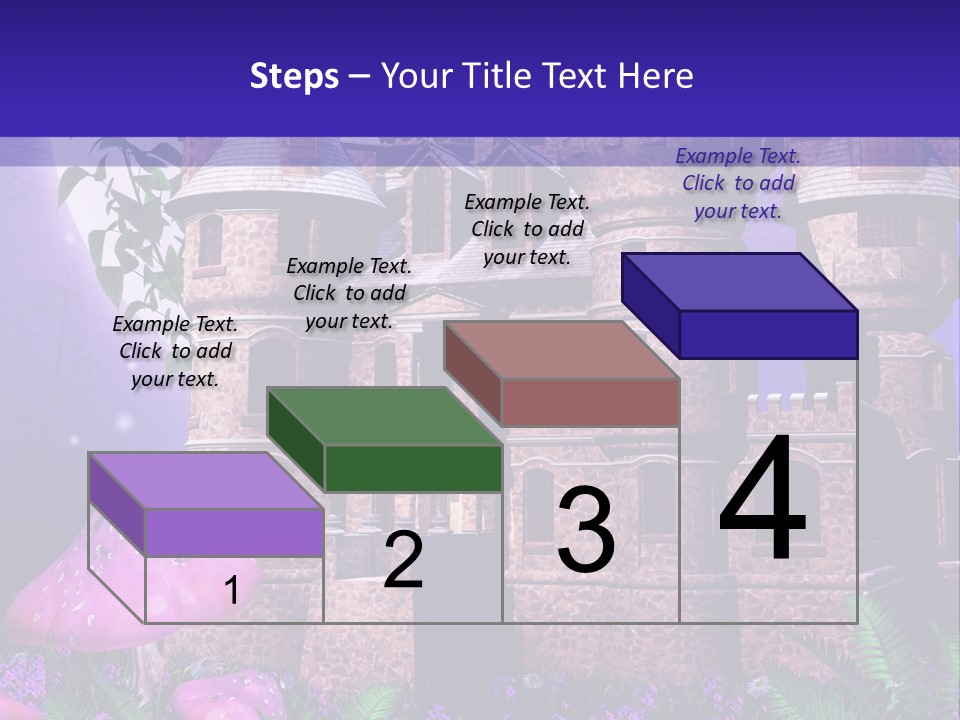 Muchomor Ilustracja Zamek PowerPoint Template